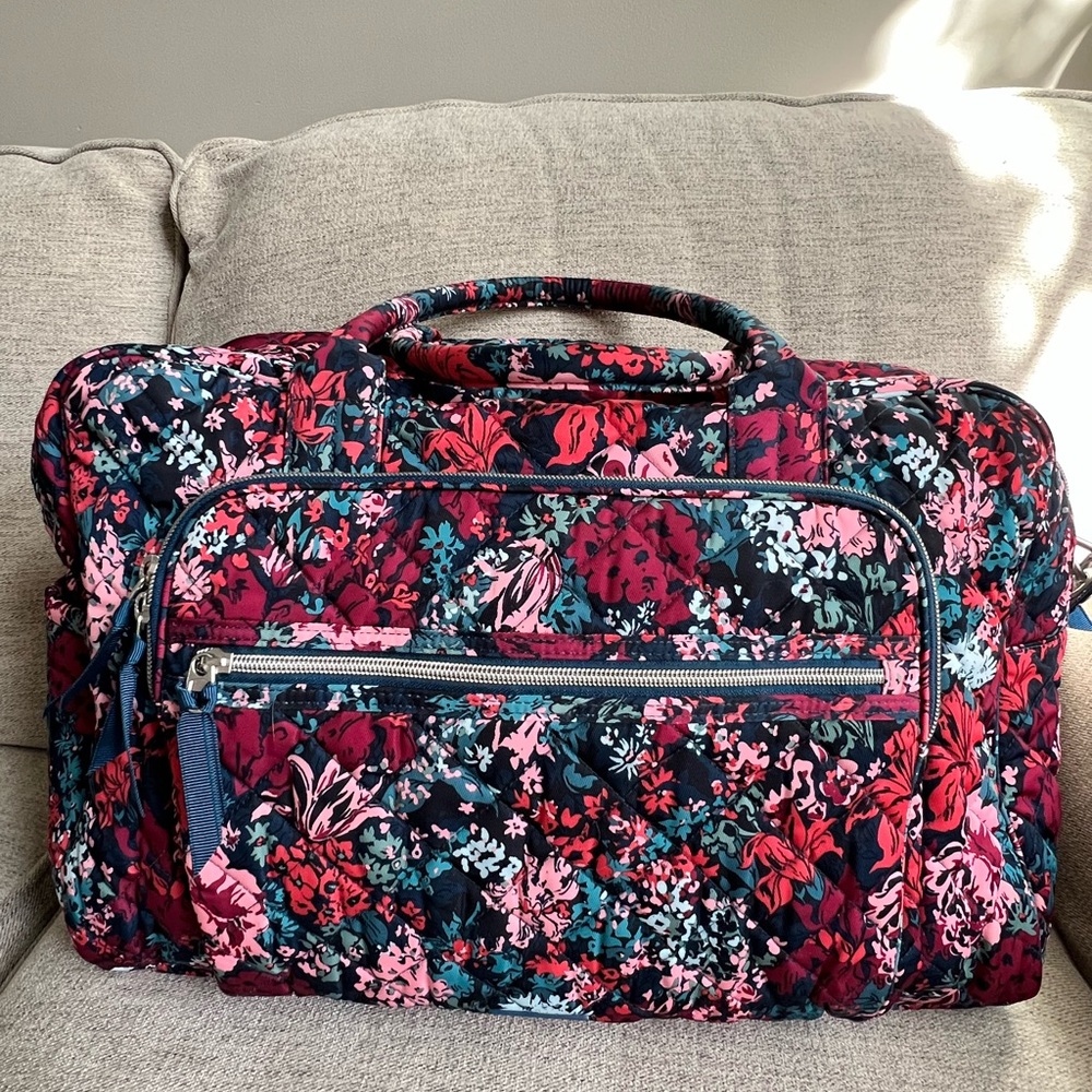 Vera Bradley Weekend Travel Bag in Cabbage Rose Performance Twill